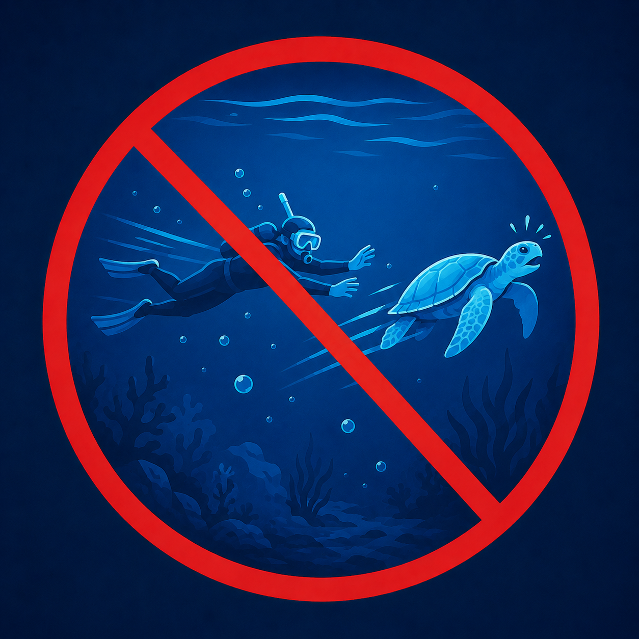 Do not chase animals